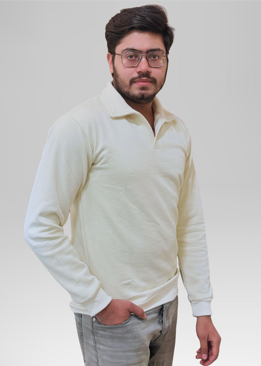 Old Money Style off White Sweatshirt