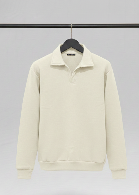 Old Money Style off White Sweatshirt