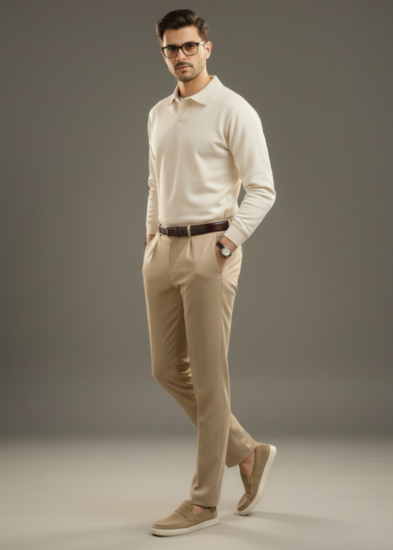 Old Money Style off White Sweatshirt