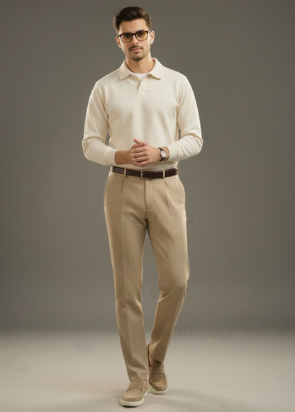 Old Money Style off White Sweatshirt