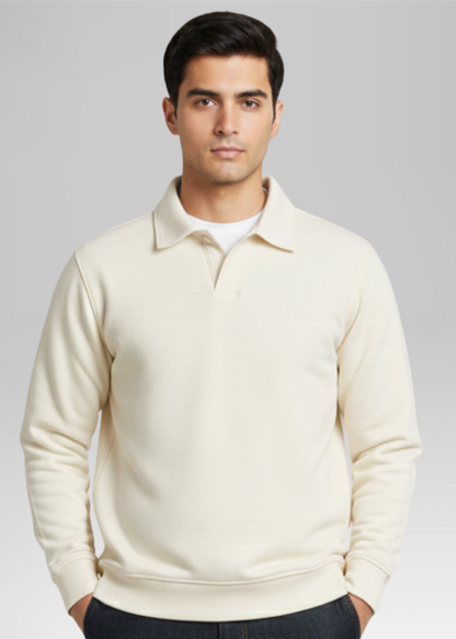 Old Money Style off White Sweatshirt