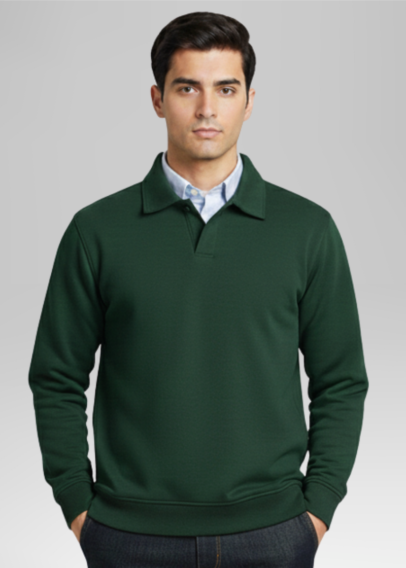 Old Money Style Olive Green Sweatshirt