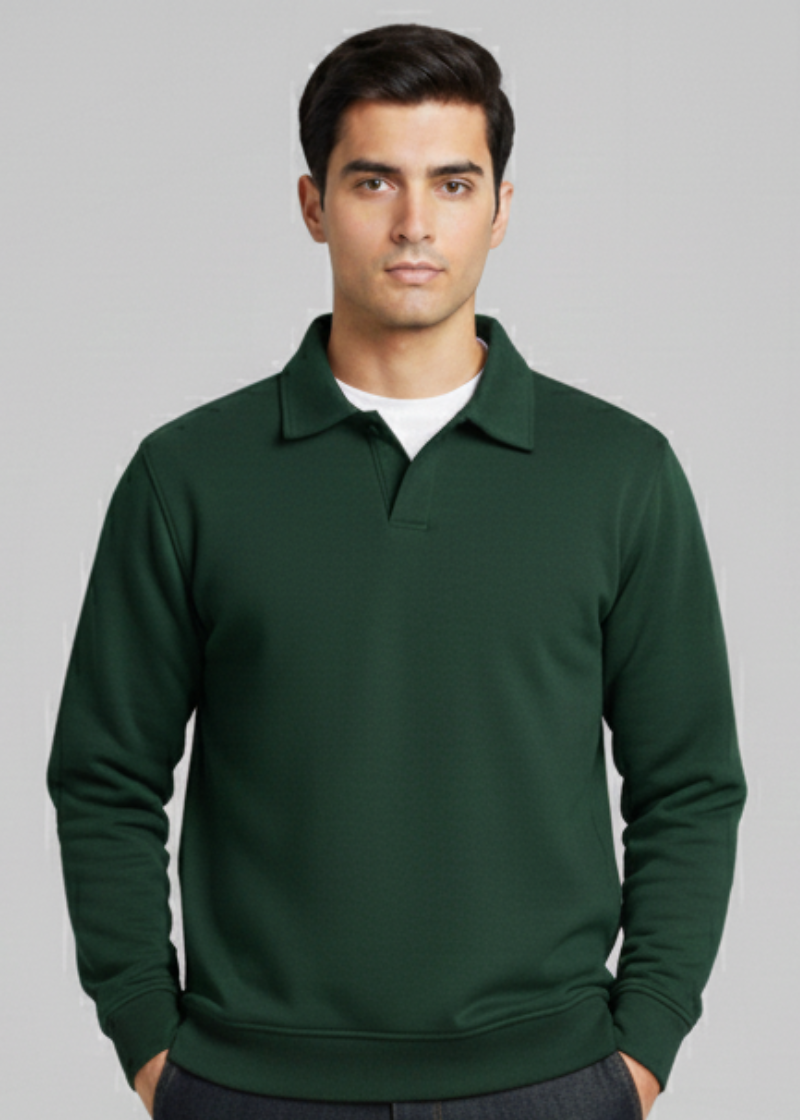 Old Money Style Olive Green Sweatshirt