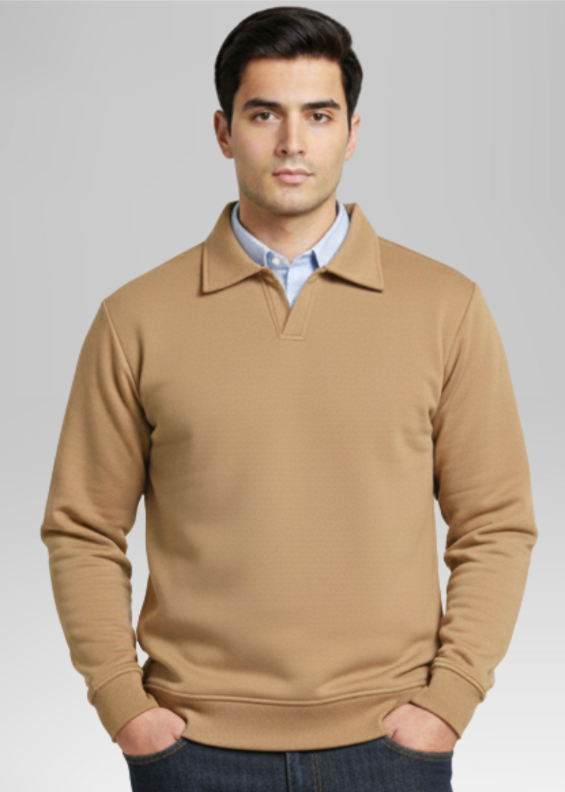 Old Money Style Coffee Brown Sweatshirt