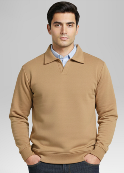 Old Money Style Coffee Brown Sweatshirt