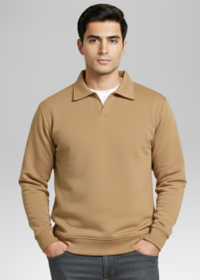 Old Money Style Coffee Brown Sweatshirt