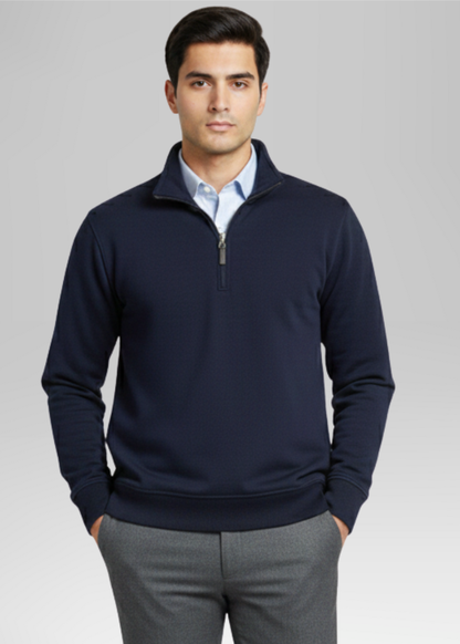 Quarter Zipper Navy Blue