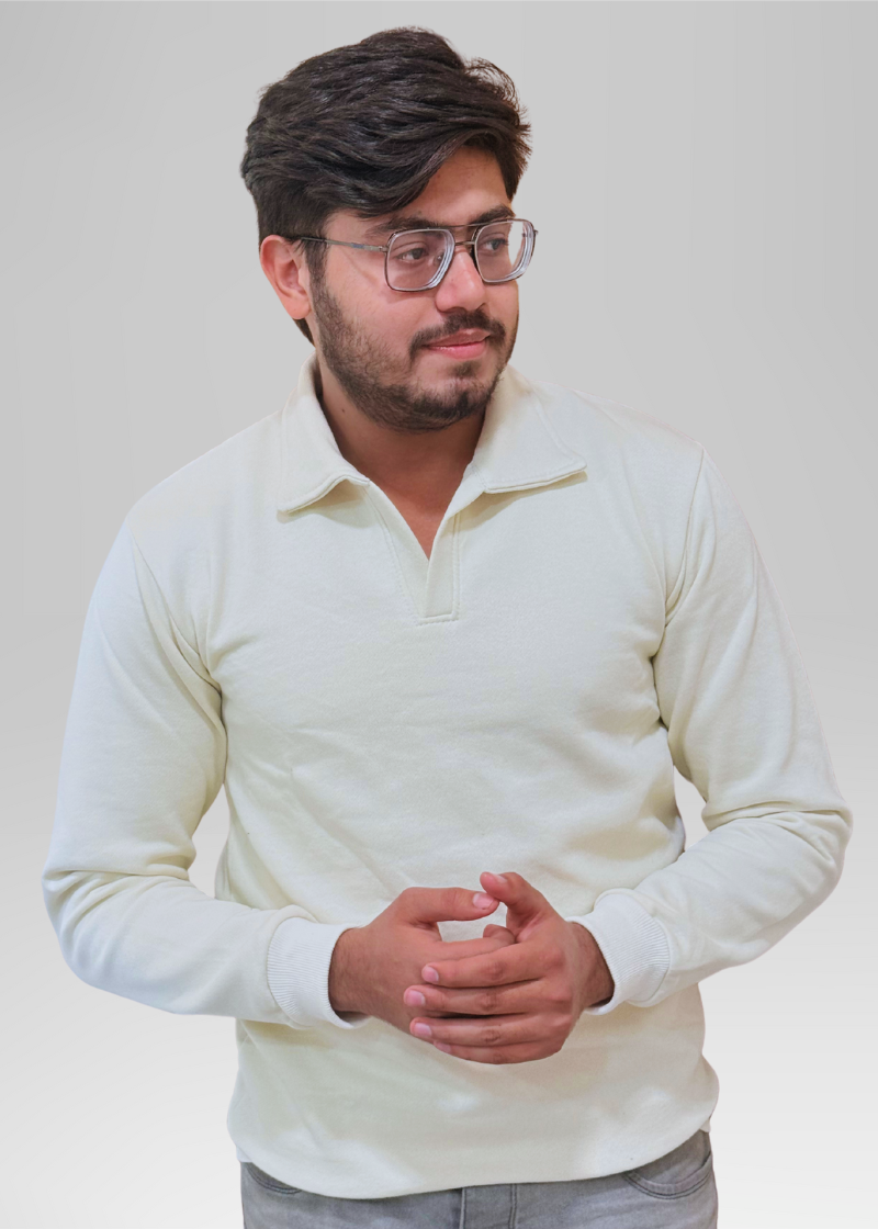 Old Money Style off White Sweatshirt