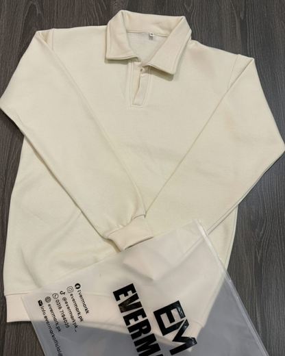 Old Money Style off White Sweatshirt