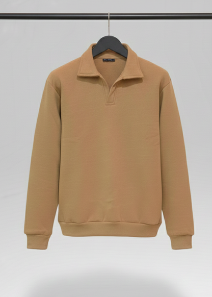 Old Money Style Coffee Brown Sweatshirt